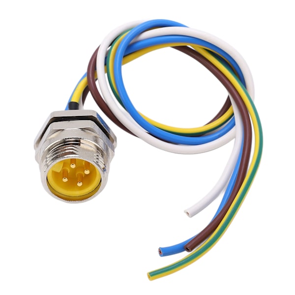 7/8 4-polig Han-kontakt, hane, 300V 9A, strömförsörjning, elektrisk terminal, kabelanslutning med 16AWG 30 cm kabel