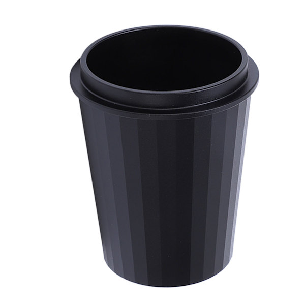 51 mm kaffedoseringskopp i aluminiumlegering för kaffekvarn, svart