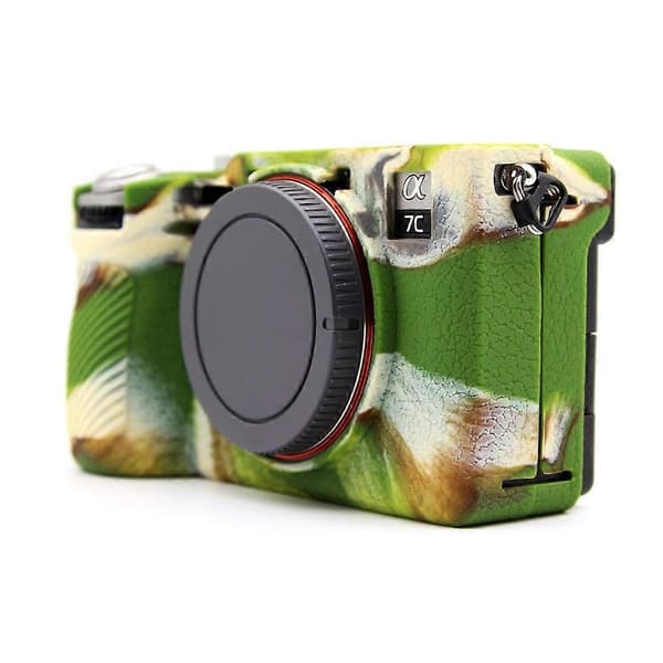 M5s For Sony A7CR A7C II Litchi Texture Silicone Protective Case S2x Anti-collision Camera Protector - C