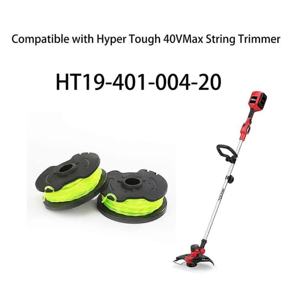 HT19-401-004-20 12 stk. erstatningsspole til Hyper Tough 40V Max trådtrimmer / H