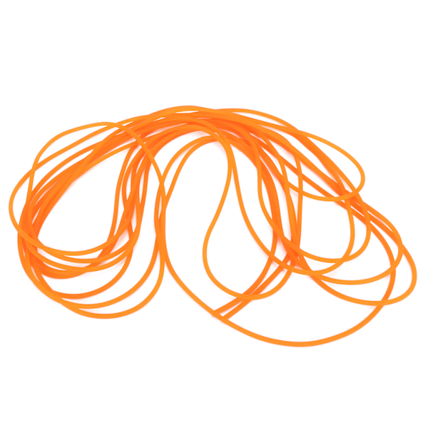 Tennis Treningsstreng - Solid Latex Elastisk Tennisrep for Alle Nivåer - Orange 2,3 mm / 0,09 tommer