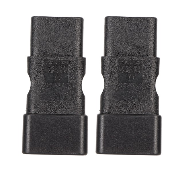 2 stk IEC320 C20 til IEC320 C19 Strømadapter C20 til C19 Strømpluggadapter for UPS PDU Server Datamaskin Sokkel