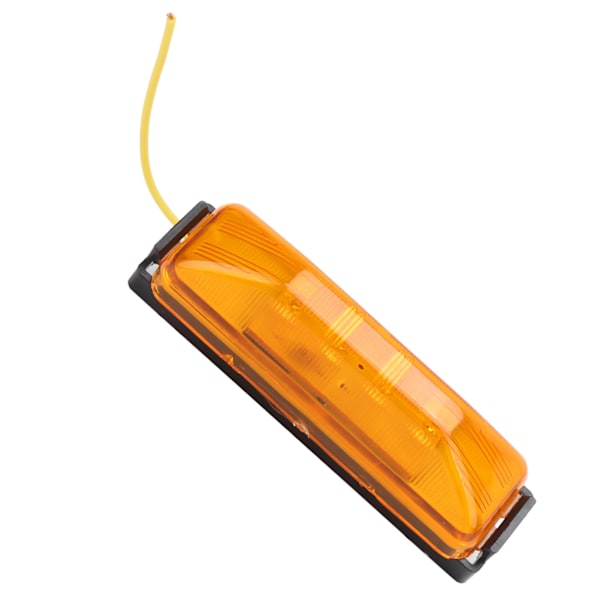 12/24V 4LED Sidemarkerlampe Lys Amber Vandtæt Universal til Lastbil Trailer Lorry Bil