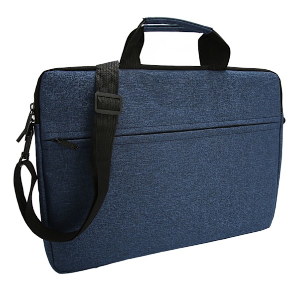 15,6 tums Laptopfodral Vattentätt Polyester Laptopväska Bärbar Notebook Skyddande Väska för Resa Affärsresa Mörkblå