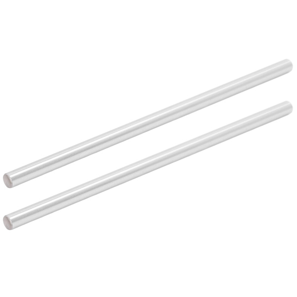 2 stk. 8 mm lineær aksel med høj præcision, forkromet stål, bevægelsesstyrecylinder til 3D-printer, 400 mm / 15,7 tommer