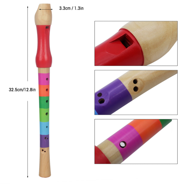 Lett pedagogisk fløytleke for barn for barn (flerfarget)