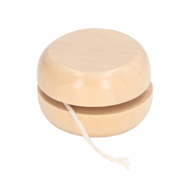 4 st Trä Yoyo Liten Storlek Portabel Premium Hållbar Trä Obehandlad Yta DIY YoYo Enkel Trä Yoyo