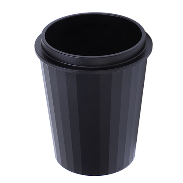 51 mm kaffedoseringskopp i aluminiumlegering för kaffekvarn, svart