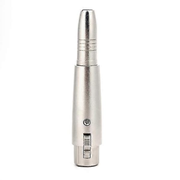 Mono Female Plug Socket Conversion Adapter Stereo Audio Microphone Mic Adapter Converter for Microphone Audio (1pc, Silver) cy