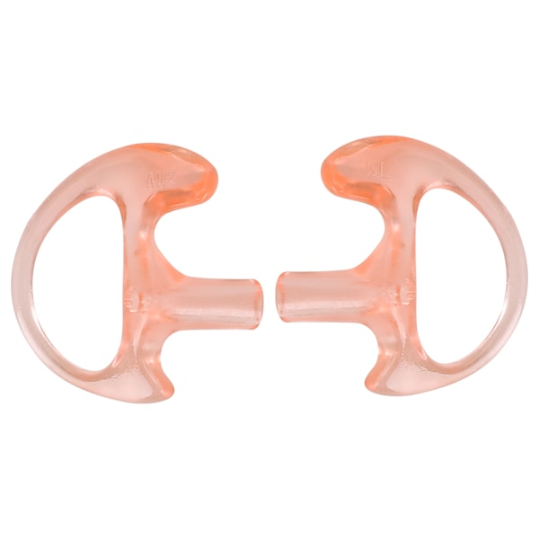 Pink Silikone Udskiftnings Øreindsats To-vejs Radio Øreprop til de fleste Coil Tube Audio Kits (L)