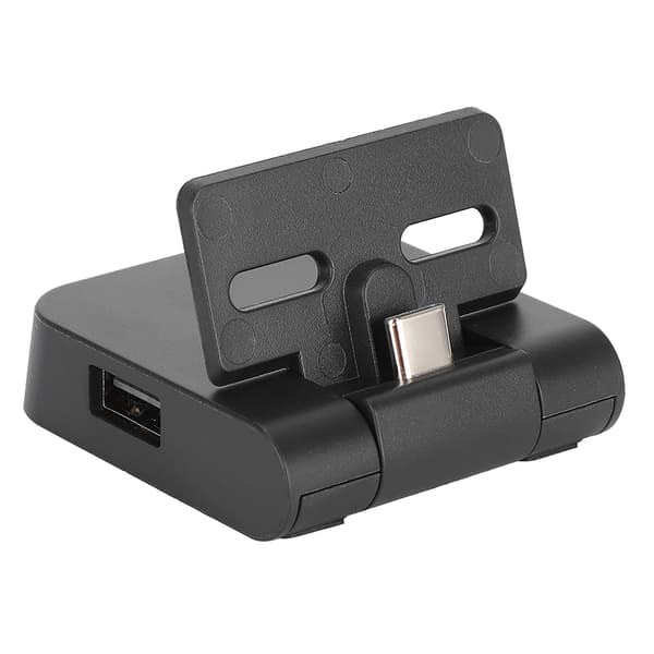 2 i 1 Universal Sammenleggbar Spillkontroller Konsoll Ladebrakett Base Skrivebordslader for Switch Lite