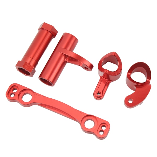 RC Styrgruppssats i Aluminiumlegering Hög Styrka RC Styrgrupp för ARRMA 1/7 1/8 RC Bilar Röd