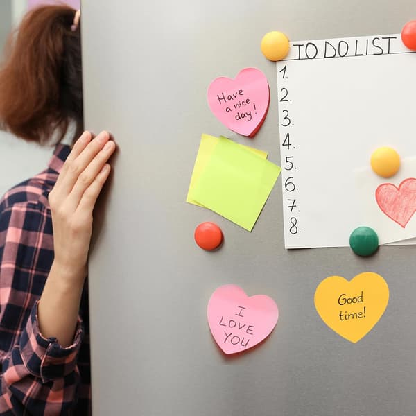 16 pakker hjerteformede sticky notes, 16 farver 30 ark/blok, 480 ark formede sticky notes, søde memoblokke farverige sticky notes