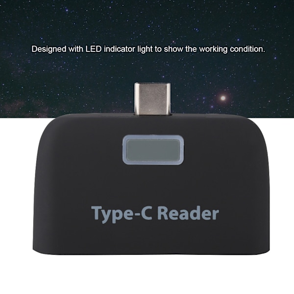 USB3.1 HUB+TF Muistikortti Monitoimikortinlukija TypE C PC:lle ja Puhelimelle (Musta)