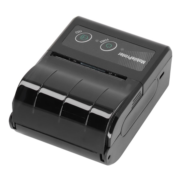 Bluetooth Kvitteringsprinter Smartphone Kontrol 200dpi Termisk Labelprinter Kvitteringsprinter med 1 Rulle Printerpapir