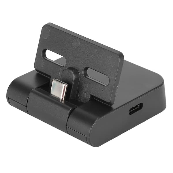 2 i 1 Universal Sammenklappelig Spilcontroller Konsol Opladningsbeslag Base Skrivebordsoplader til Switch Lite