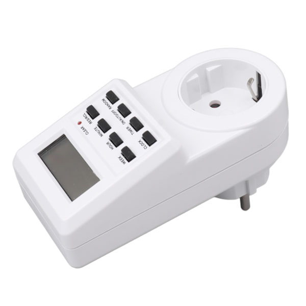 Innendørs Mini Uttak Timer Digital Nedtellingstimer Uttak Innendørs Tidstyrt Strømbryter med Nedtellingsstrømavstengningsbeskyttelse EU-plugg 230V 16A 3680W.μ