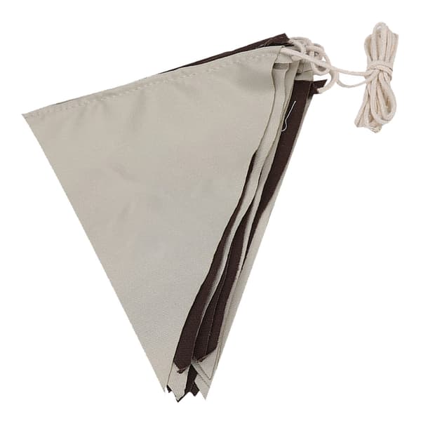 Utomhus Vimpelflaggor Banner Canvas Snöre Triangulära Flaggor för Festfirande Camping Tält Butiker Dekorationer 4m 16st