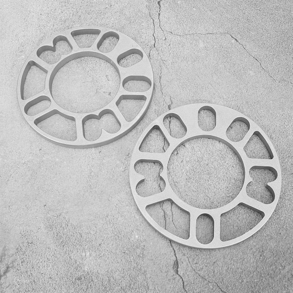 2 st 10mm Hjulspacer i Aluminiumlegering Universal Passar för 4/5 Bult Hjul