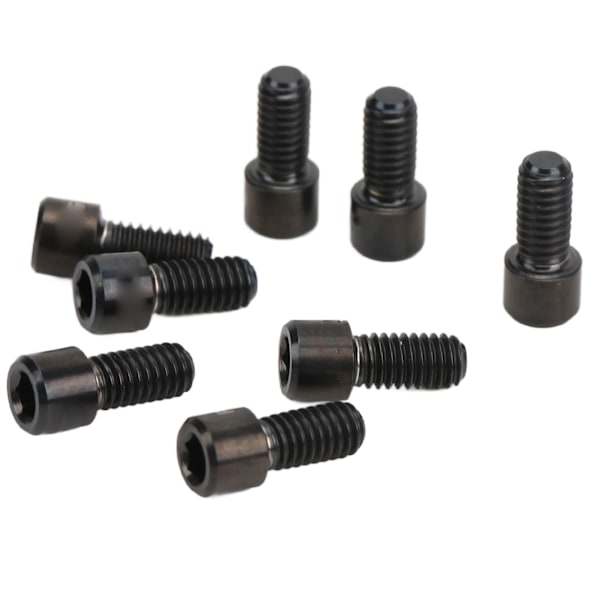 RISK 8 stk Mountainbike Pedalbolte Titanlegering Anti-slip Cykelpedal Skruer Stifter Dubber M4x8mm Sort