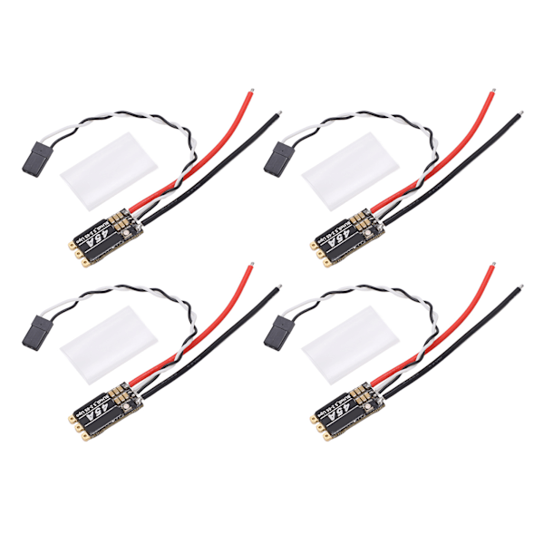 4 stk Brushless ESC 45A 2-6S Strømforsyning RGB LED Elektrisk Hastighetsregulator for RC FPV Quadcopter Fly Drone