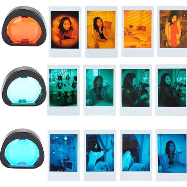 Färgat filter för Fujifilm, 4 färger Instant Camera Färgat set för Fujifilm för Instax Mini90