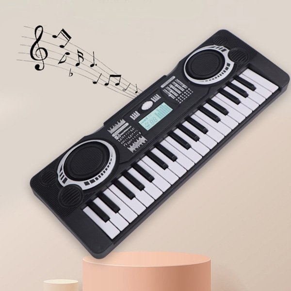 Elektrisk piano for barn Nybegynner Elektronisk musikk læring Keyboard Bærbart tidlig utdanningsinstrument 37 tangenter 2 moduser
