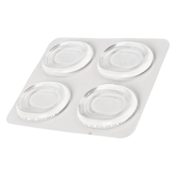 4 stk Drum Mute Pad Silikon Transparent Myk selvklebende Drum Dempere Lyddemper Pads