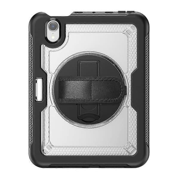 Case with Stand for iPad mini (2024)/(2021) PC+TPE Tablet Cover with Hand Strap and Shoulder Strap