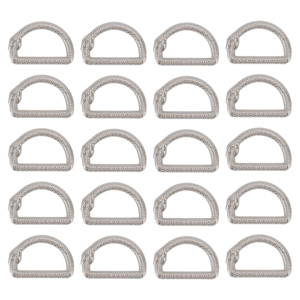 20 st Metall D-ringar Ouroboros Design Multifunktionell Zinklegering D-ringar Spänne för Handväska Bälte Plånbok DIY Hantverk