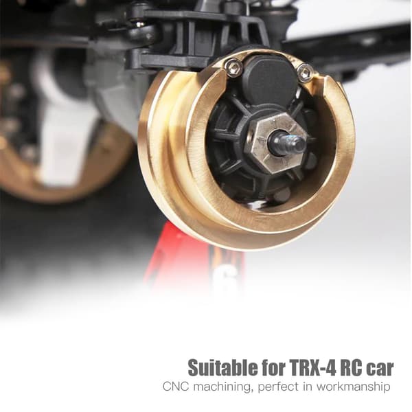 Modelkøretøj Tilbehør CNC Bearbejdet Messing Modvægt til TRX-4 RC Bil