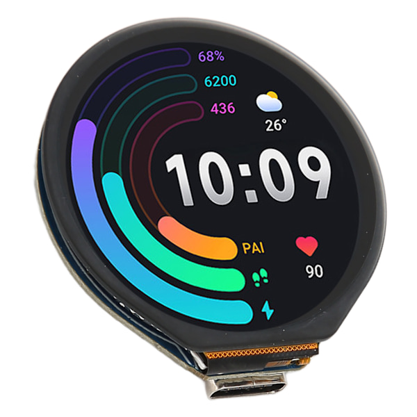 RP2040 Microcontroller Udviklingskort med 1.28inch Rund Touch LCD Skærm 240x240 Kompakt Størrelse med Accelerometer