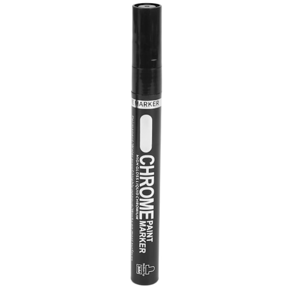 Krommarkörpenna 3mm Vattentät Anti-färg Spegel Reflekterande Krompläterad Silver DIY Highlight Markör