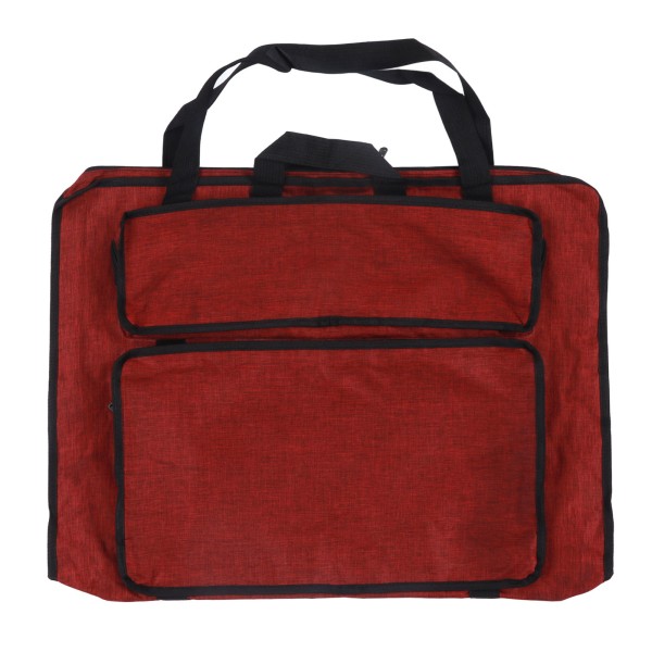 Konstväska Vattentät hopfällbar bärbar skissbrädeväska med stor kapacitet för förvaring av konsttillbehör Röd