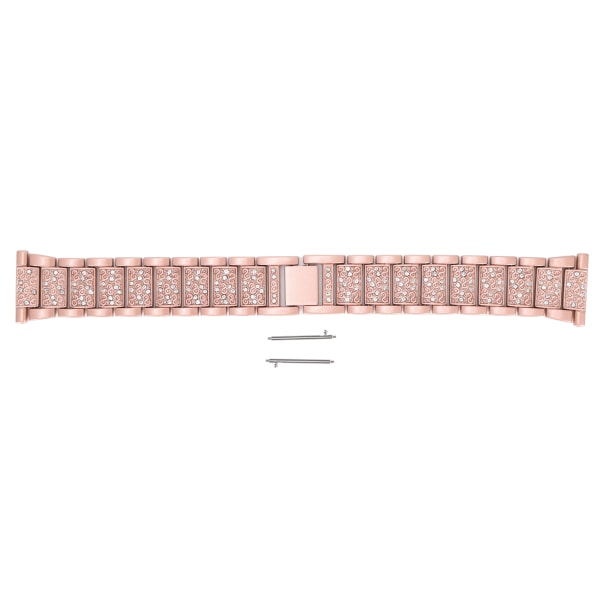 Watch Metallersättningsband med Rhinestone kompatibel för Huawei Watch 22mm Pink