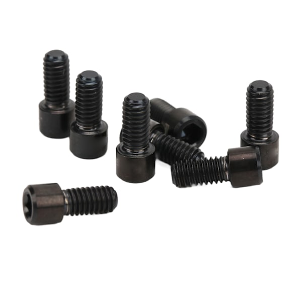 RISK 8 stk Mountainbike Pedalbolte Titanlegering Anti-slip Cykelpedal Skruer Stifter Dubber M4x8mm Sort