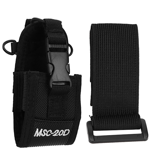 20D Nylon Arm Pack Svart Slitstark Walkie Talkie Väska
