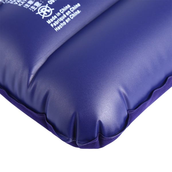 Utendørs komfortabel oppblåsbar pute flokkende stoff Luftoppblåsing For campingreiser