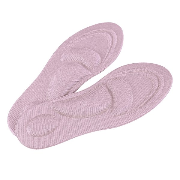 Ortopædiske indlægssåler til flade fødder, svangstøtte, memory foam indlægssål, sko pude komfort pink til kvinder