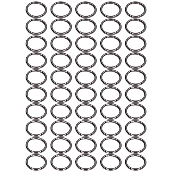 50 stk Metallringer 20x3mm Jern Elektroplettert Solid Holdbar Bred Anvendelse Utsøkte O-ringer Grå