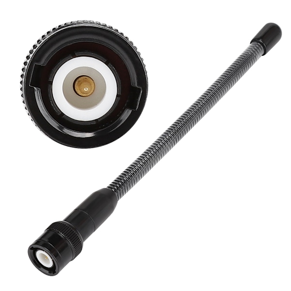 16 cm Professionell Tålig Hane BNC Flexibel Fjäderantenn UHF för ICOM IC-V9 Walkie Talkie Ham Radio Svart