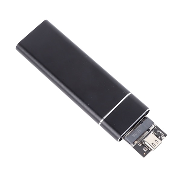 M.2 NGFF3.1 SSD-kabinett NGFF3.1 Harddisk-kabinett i aluminiumlegering for 2230 2242 2260 2280 SSD for Windows for Android Svart