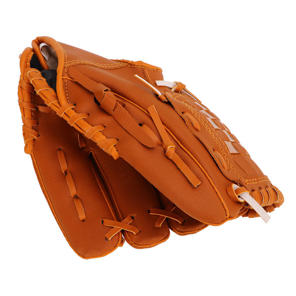 Sport Basebollhandskar PVC Brun Baseboll Pitcher Mitt för Barn Vuxen Träning Utomhus 10.5in
