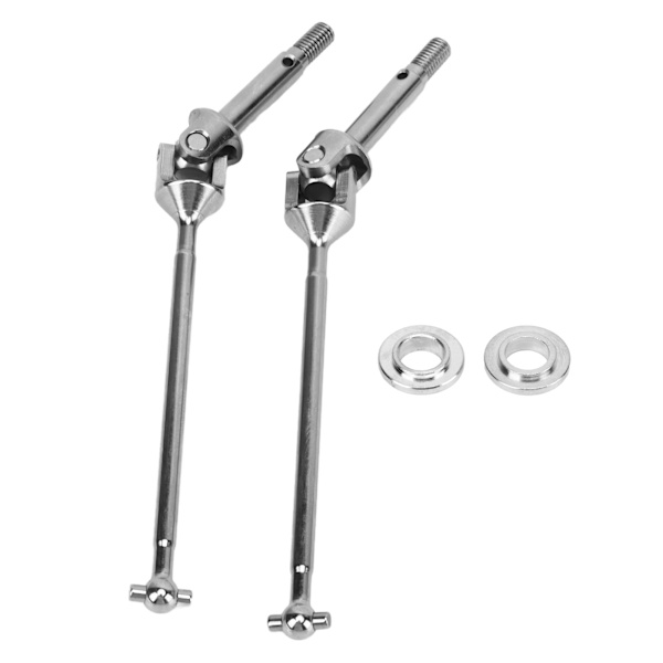 2 st RC Framdrivaxlar Stål RC Transmissionsaxel Ersättning för Losi Baja Rey 1/10 RC Bil Silver