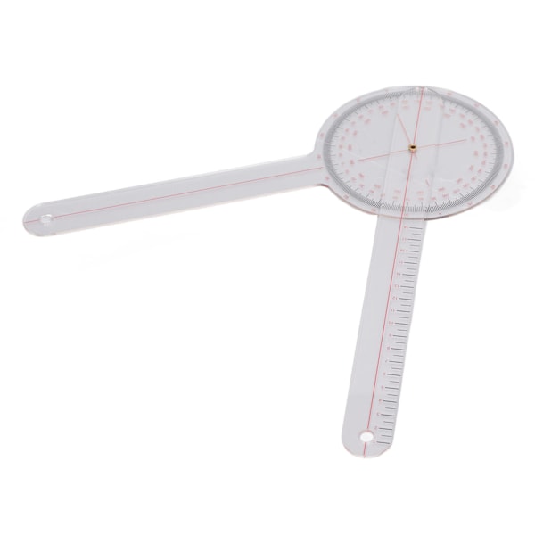 Ortopedisk goniometer i stor storlek - 360° vinkelvinkellinjal för knäleds-, armbågs- och axelterapi (31,6 cm/12,4 tum)