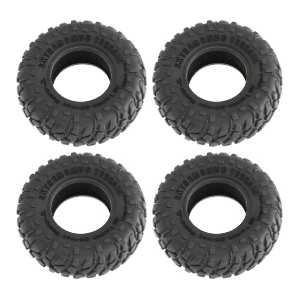 4st 1,0 tums RC-däck Mjukt gummi All Terrain Ersättning RC-bildäck för Axial SCX6 1/6 RC-bil