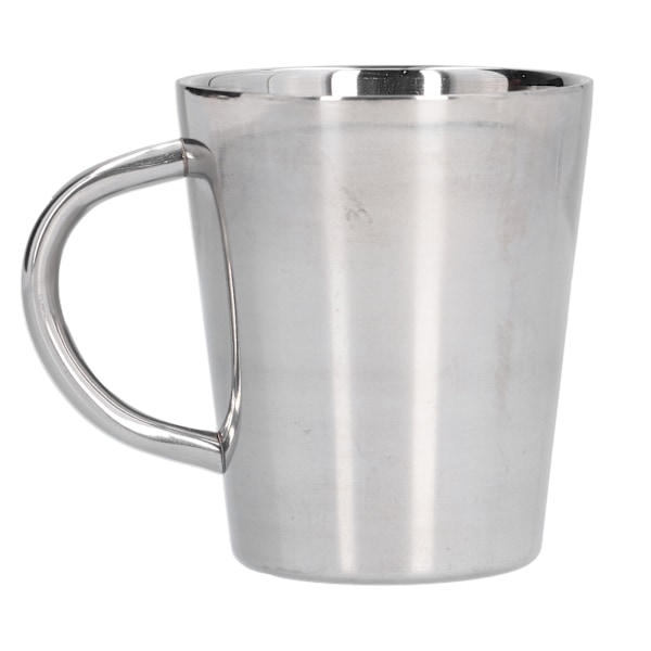 300 ml vattenkopp med handtag 304 rostfritt stål värmeisolering kaffemugg för kontor hem rostfritt stål färg