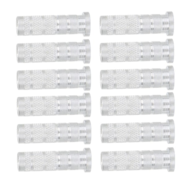 12 stk. Erstatningsbueskydningsbase aluminiumindsatser til kulpile 6,2 mm