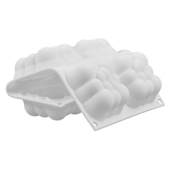 6 Hulrum 3D Sky Kageform Silikone Mousseforme Bobleforme til Bagning