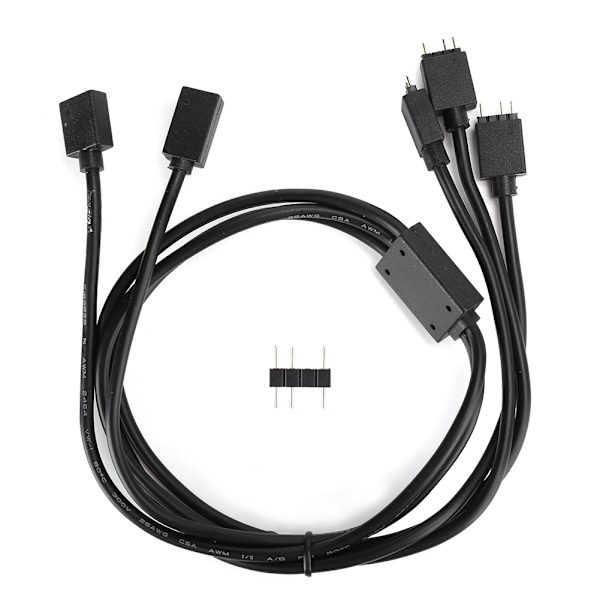 3PIN 5V ARGB Jakokaapeli Tuulettimen Adapterikaapeli LED-nauhan Liitinkaapeli Johto ARGB 1‑to‑3